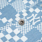M7B Checkerboard Monogram Denim Short Sleeve Shirt