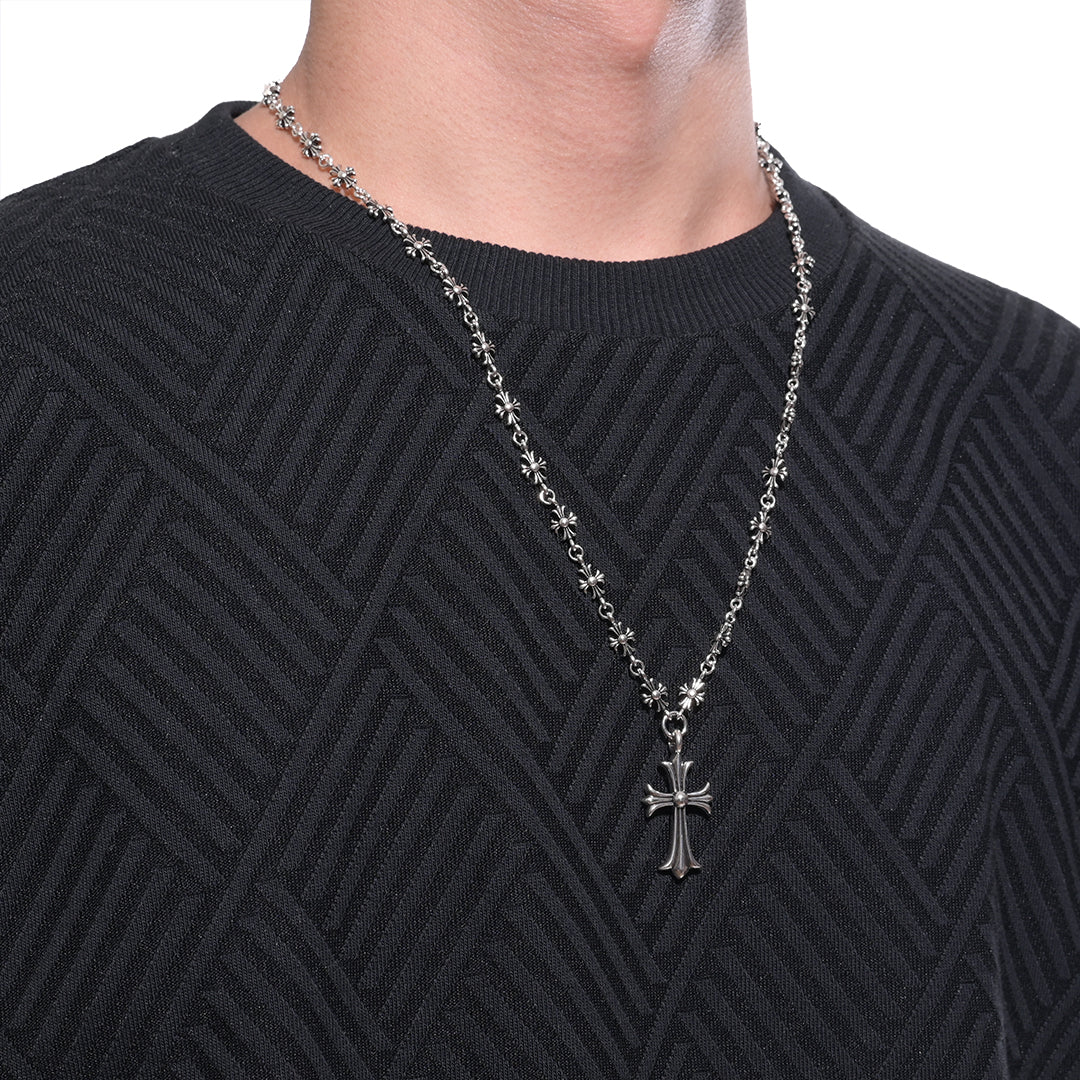 Chrome Hearts Babyfat Cross Pendant Necklace