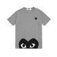 CDG Play Bottom Half Heart T-Shirt Grey