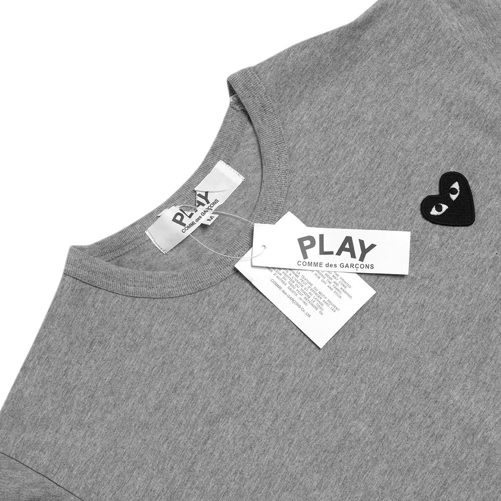 CDG Play Bottom Half Heart T-Shirt Grey