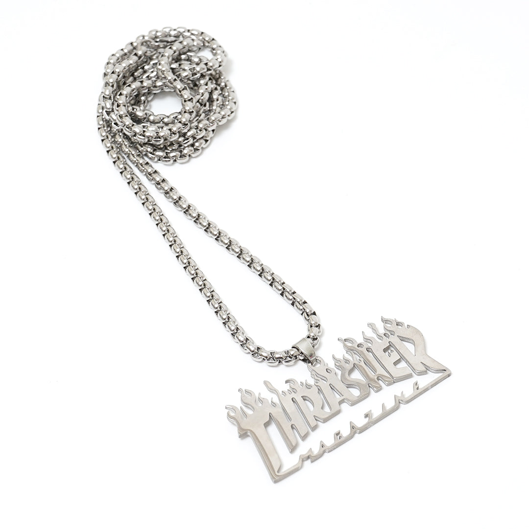 TSR Stainless Steel Logo Necklace