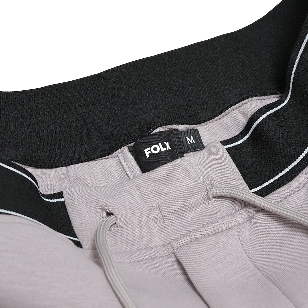 FOLX Black Waistband Double Jersey Shorts