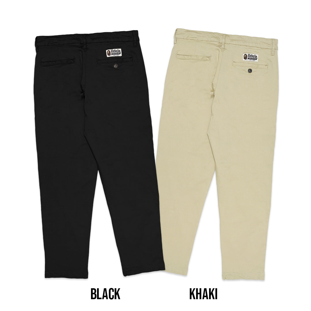 BAPE Ape Head One Point 2Tuck Chino Pants