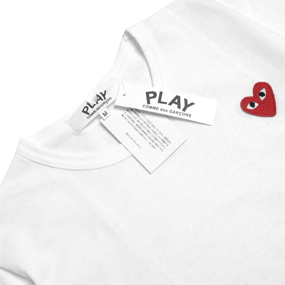 CDG Play Bottom Half Heart T-Shirt White