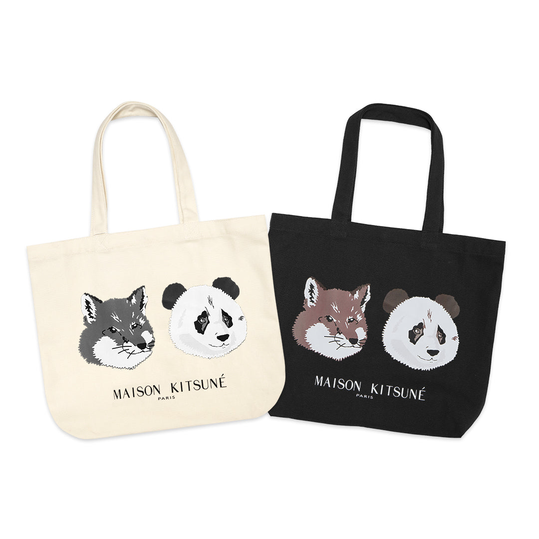 MKS Chendu Panda and Fox Head Tote Bag