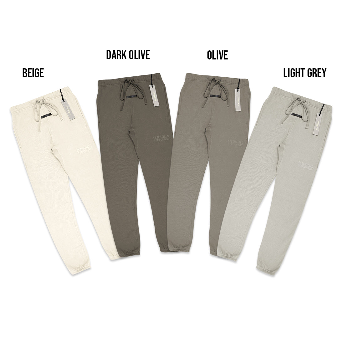 FOG Essentials Solid Velvet Text Jogger Pants