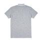 Philip Roth Stripe Collar Polo Shirt Grey