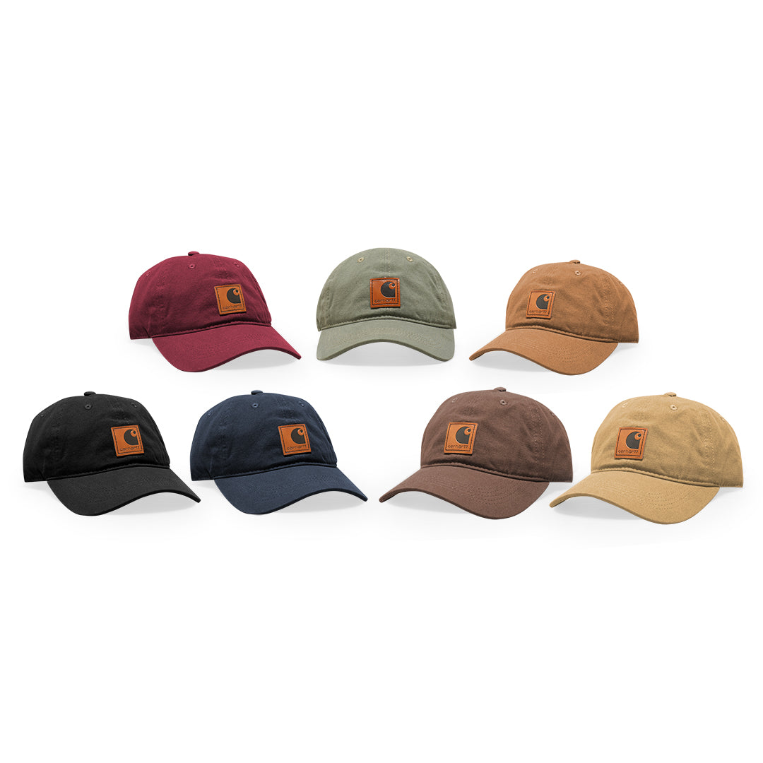 CHT Leather Logo Canvas Baseball Cap