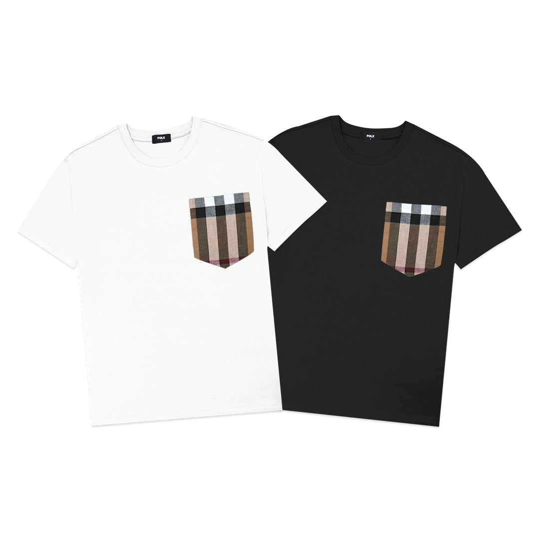 FOLX Checkered Chest Pocket T-Shirt