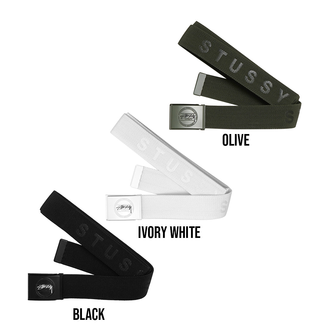Stussy Design Buckle Webbed Belt