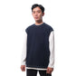 FOLX Faux Layered White Sleeve Long Sleeve T-Shirt