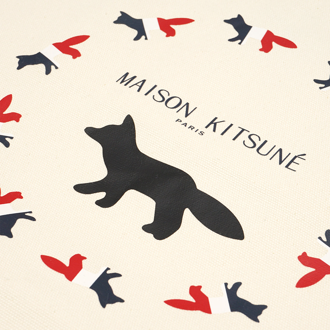 MKS Tricolor Circle Fox Tote Bag