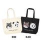MKS Chendu Panda and Fox Head Tote Bag
