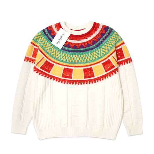 ASD Kristjan Islandic Rainbow Face Knit Sweater