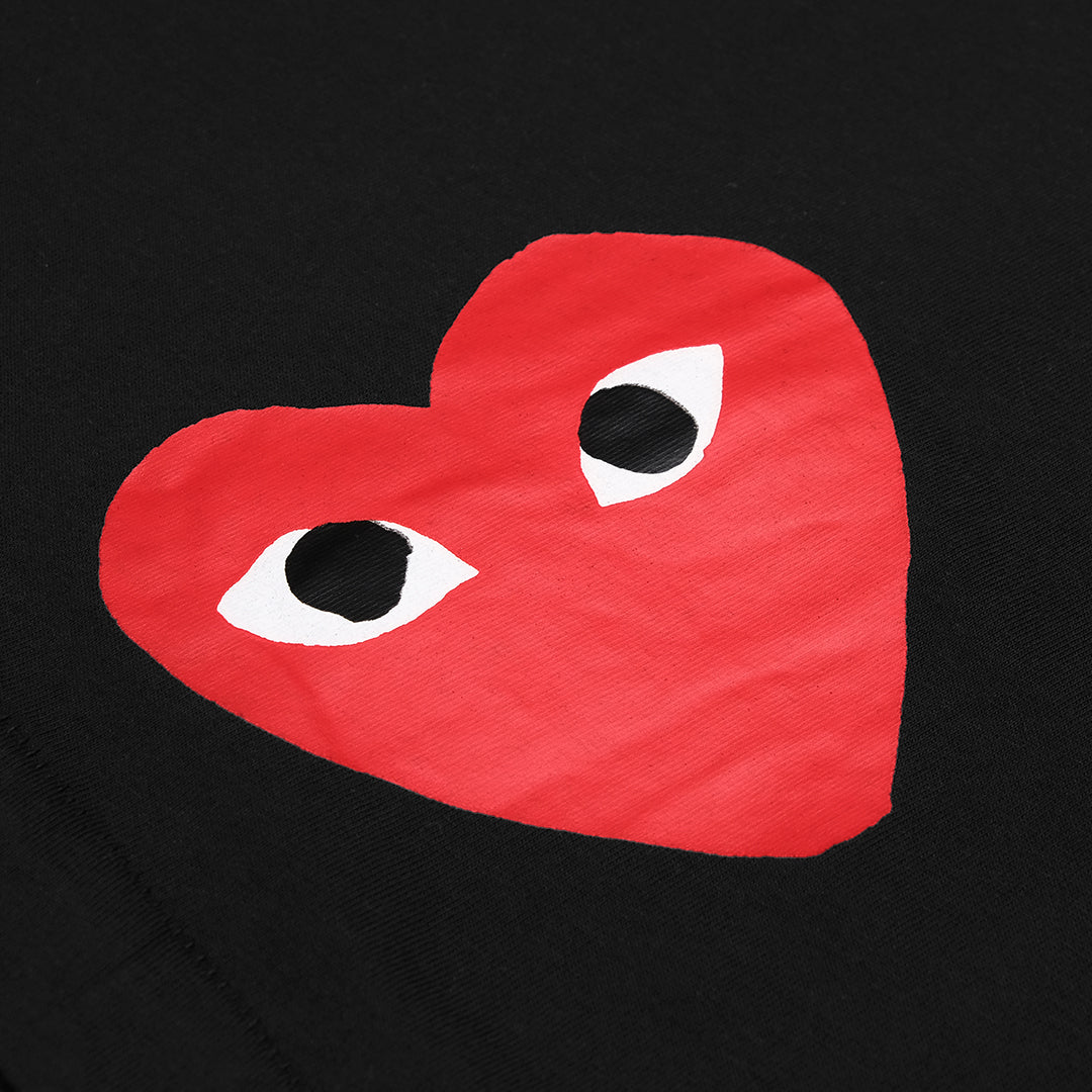 CDG Play Double Vertical Hearts T-Shirt