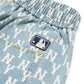 M7B Classic Monogram Denim Shorts