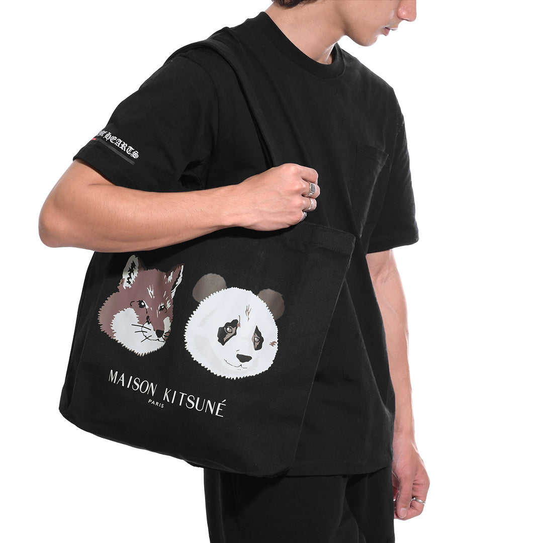 MKS Chendu Panda and Fox Head Tote Bag