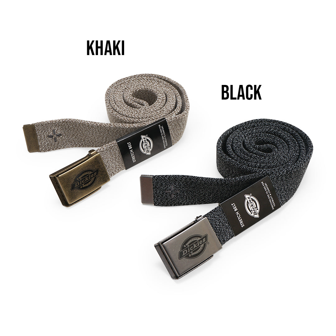 DCK Plaque Buckle Stretch Webbed Belt