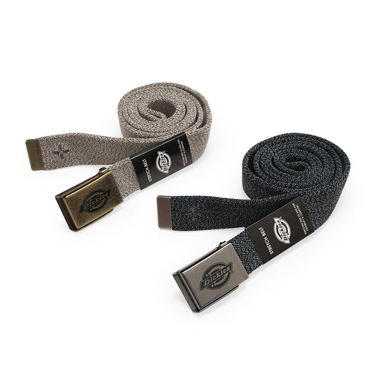 DCK Plaque Buckle Stretch Webbed Belt