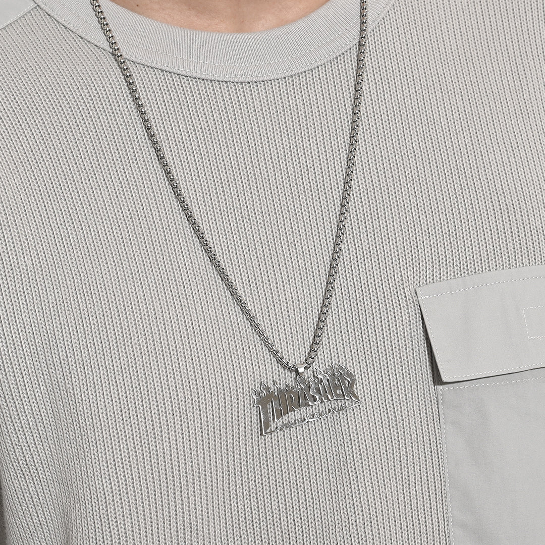 TSR Stainless Steel Logo Necklace