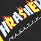 TSR Half Flame Print T-Shirt Black