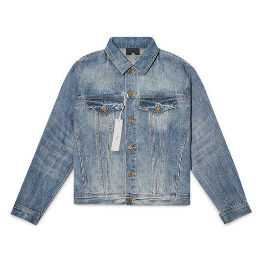 FOG 7th Collection Vintage Trucker Denim Jacket Washed Indigo