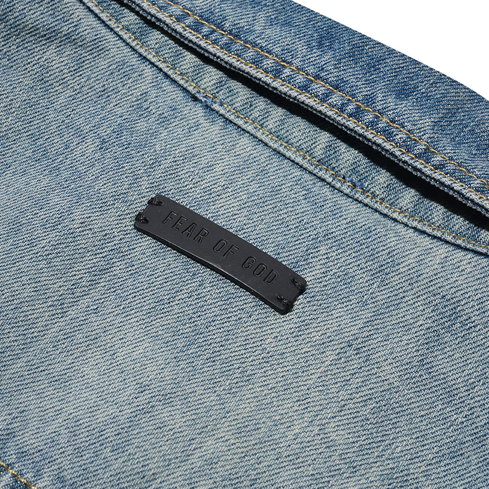 FOG 7th Collection Vintage Trucker Denim Jacket Washed Indigo