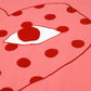 CDG Play Red Heart Polkadot T-Shirt Pink