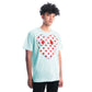 CDG Play Red Heart Polkadot T-Shirt Pink