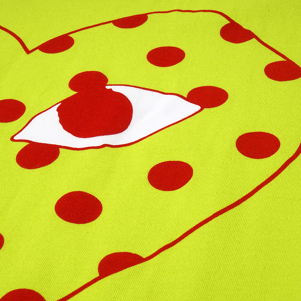CDG Play Red Heart Polkadot T-Shirt Lime