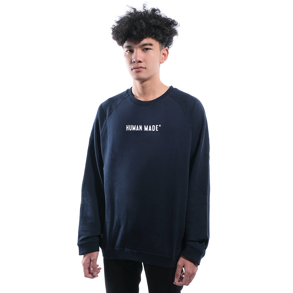 Human Made Raglan Crewneck Sweatshirt Grey