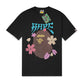A Bathing Ape Embroidered Style Sakura Ape Head T-Shirt Black