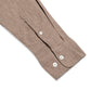 H&M Slim Fit Linen Long Sleeve Shirt Brown