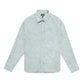 H&M Slim Fit Linen Long Sleeve Shirt Green
