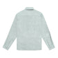 H&M Slim Fit Linen Long Sleeve Shirt Green