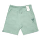 4M1 Solid Heart Logo Shorts Green