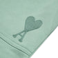 4M1 Solid Heart Logo Shorts Green
