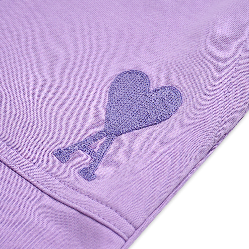 4M1 Solid Heart Logo Shorts Purple