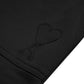 4M1 Solid Heart Logo Shorts Black