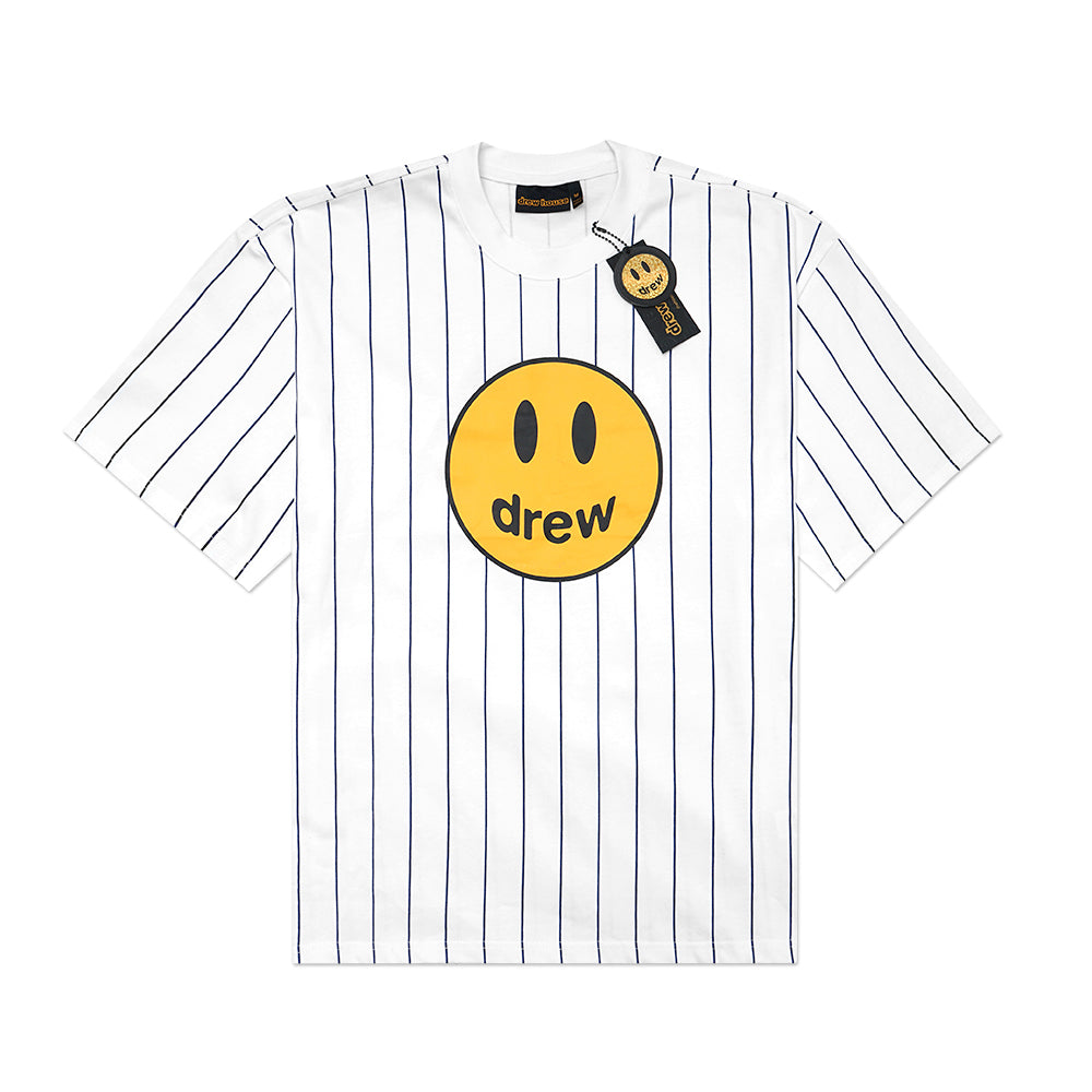 Drew House Mascot Pinstripe T-Shirt White