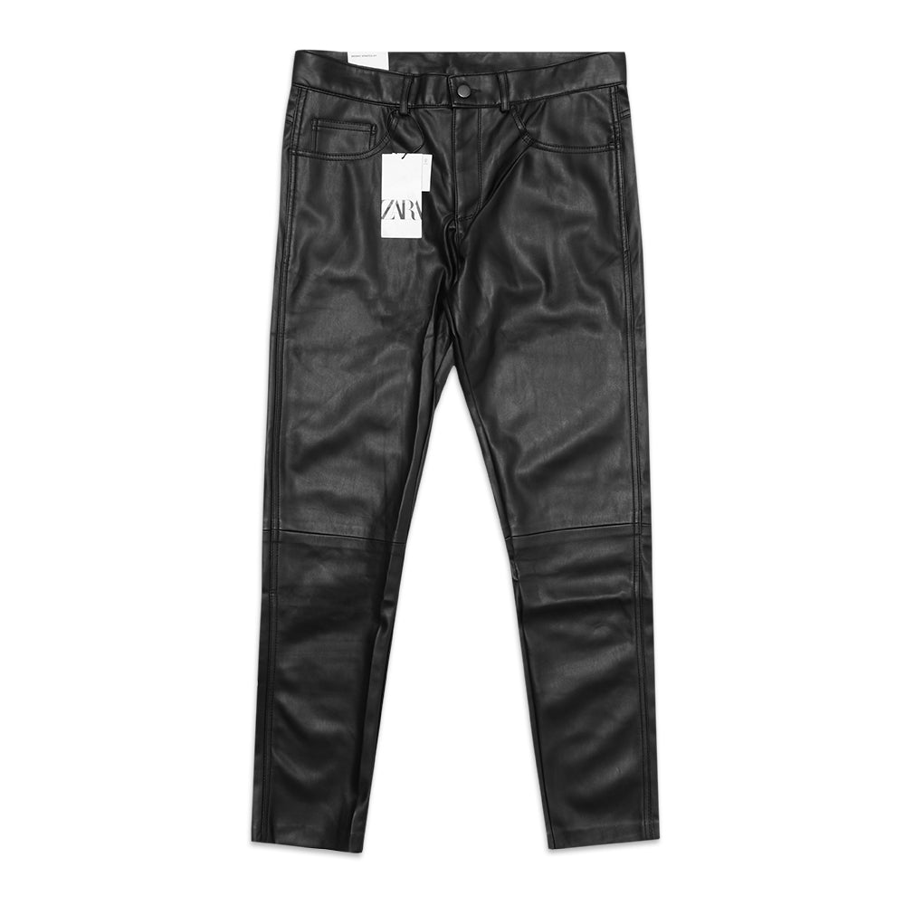 ZRA Faux Leather Pants Black