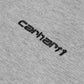 CHT Embroidered Text Long Sleeve T-Shirt Grey