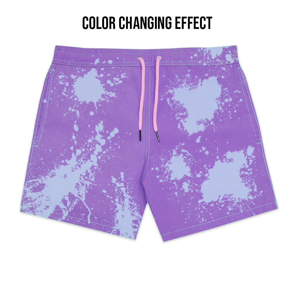 Kameleon Color Changing Swim Trunk Purple