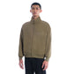 FOG Essentials Solid Velvet Text Full-Zip Jacket Beige