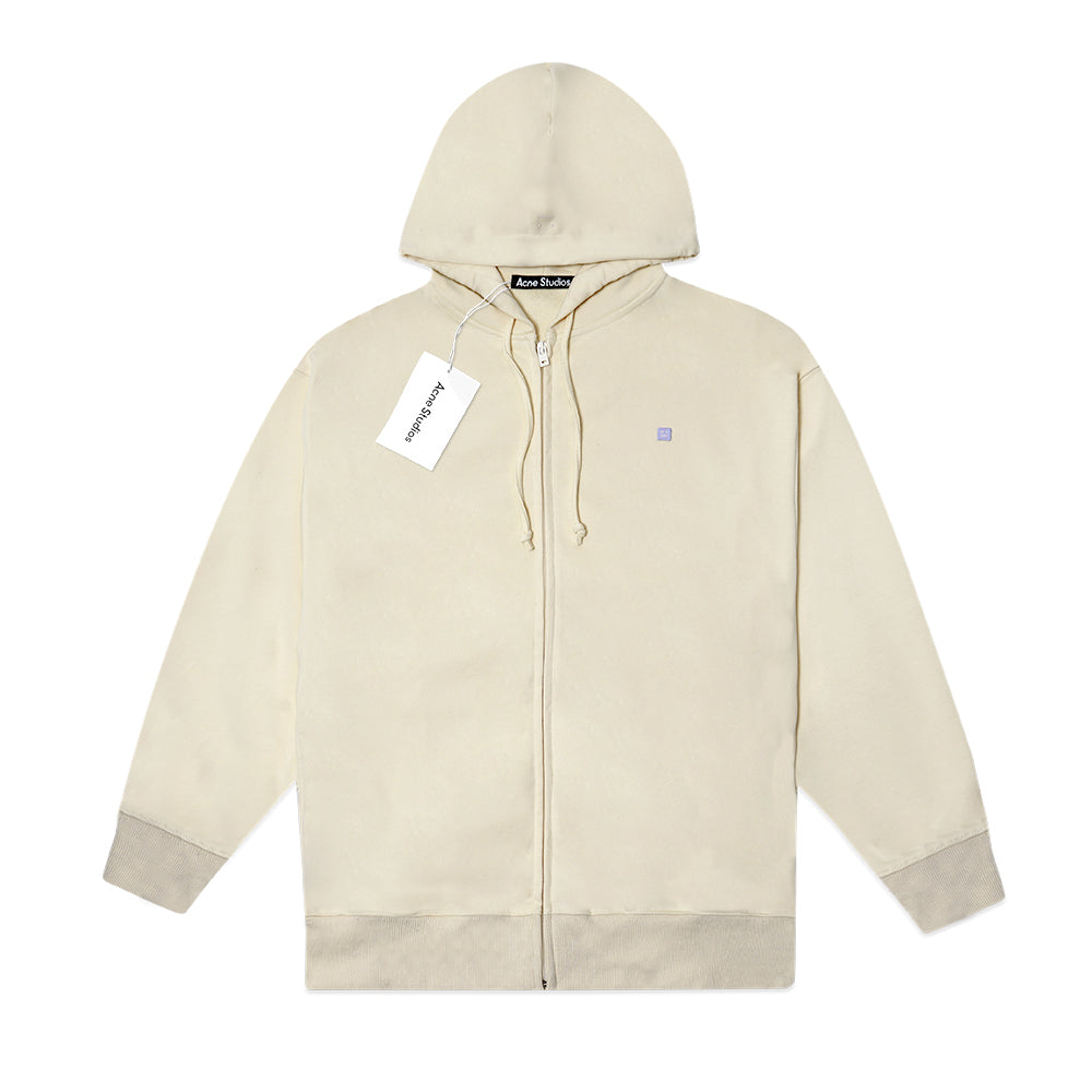 ASD Patch Zip-Up Hoodie Khaki