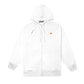 ASD Patch Zip-Up Hoodie White