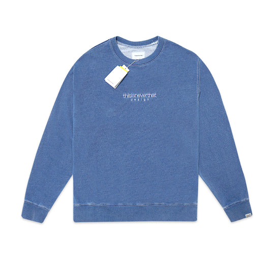 TNT Dyed Crewneck Sweatshirt Mid Blue