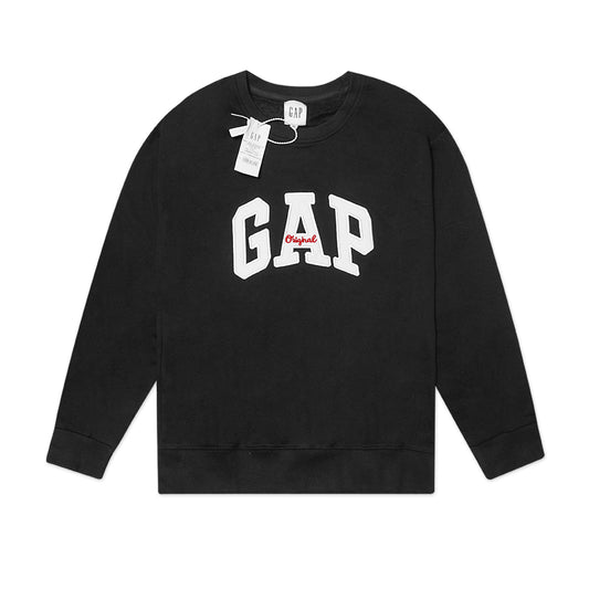 GAP Patch Logo Crewneck Sweatshirt Black