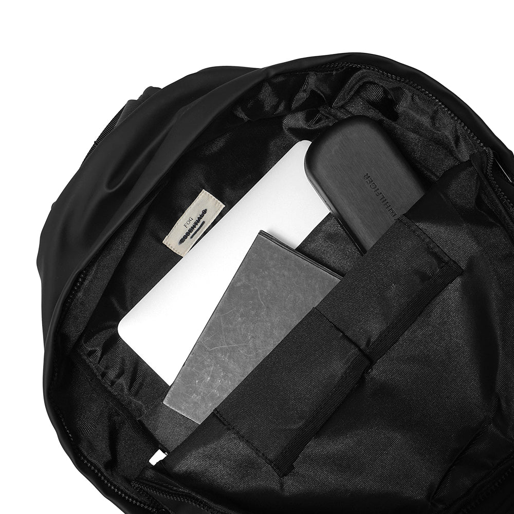 FOG Essentials Solid Text Backpack Black