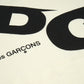 CDG Slanted Text Hoodie Beige